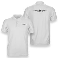Thumbnail for Boeing 747 Silhouette Designed Double Side Polo T-Shirts