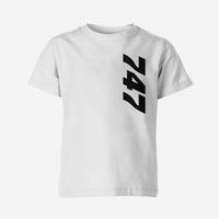 Thumbnail for 747 Side Text Designed Children T-Shirts
