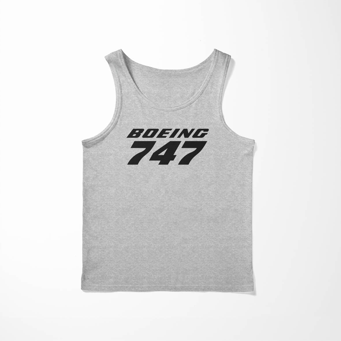 Boeing 747 & Text Designed Tank Tops