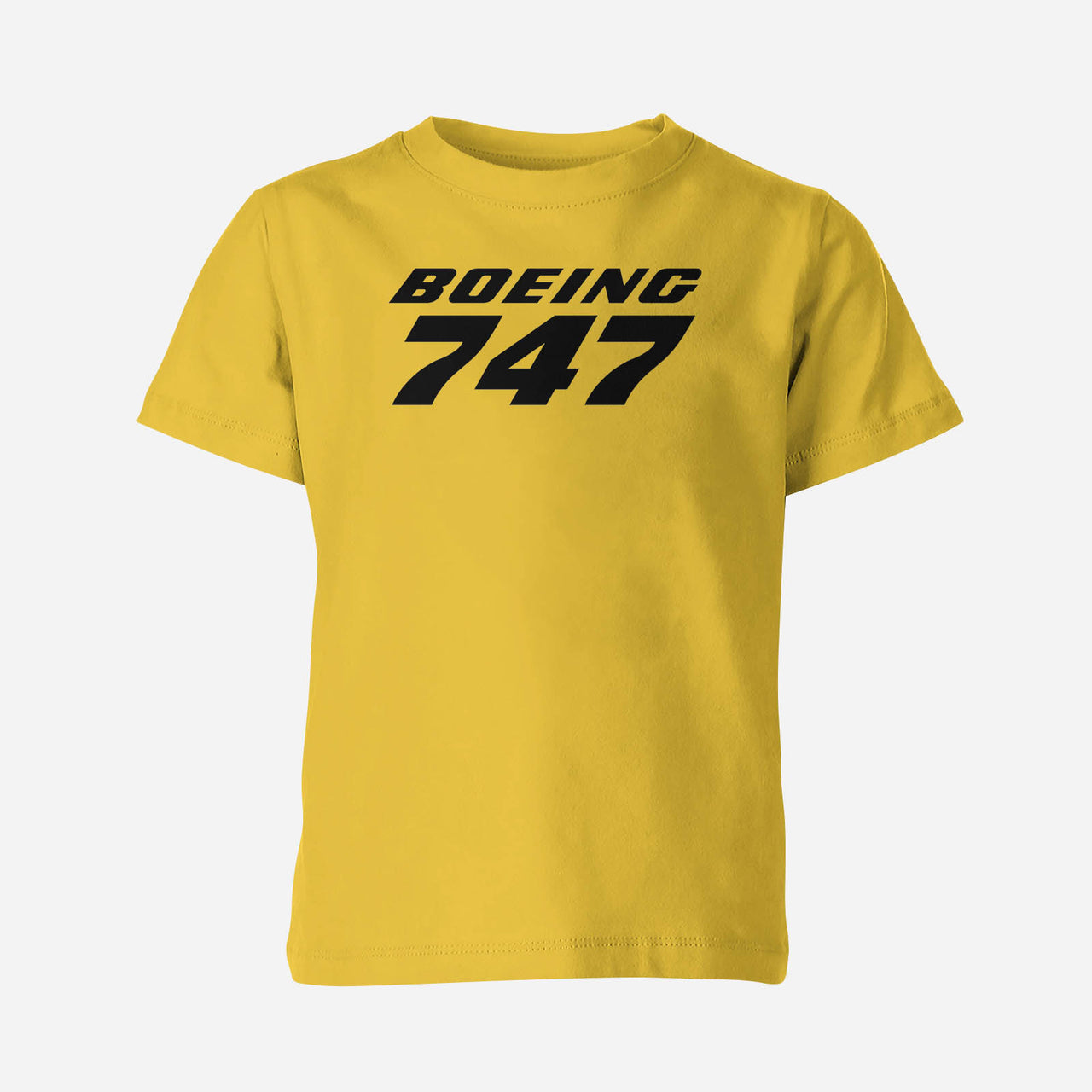 Boeing 747 & Text Designed Children T-Shirts