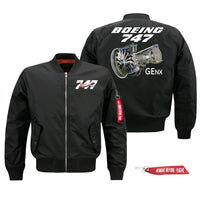 Thumbnail for Boeing 747 & GENX Engine Designed Pilot Jackets (Customizable)