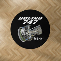 Thumbnail for Boeing 747 & GENX Engine Designed Carpet & Floor Mats (Round)