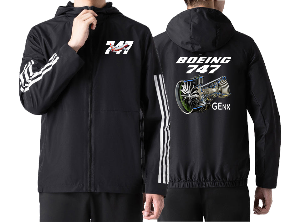 Boeing 747 & GENX Engine Designed Sport Style Jackets