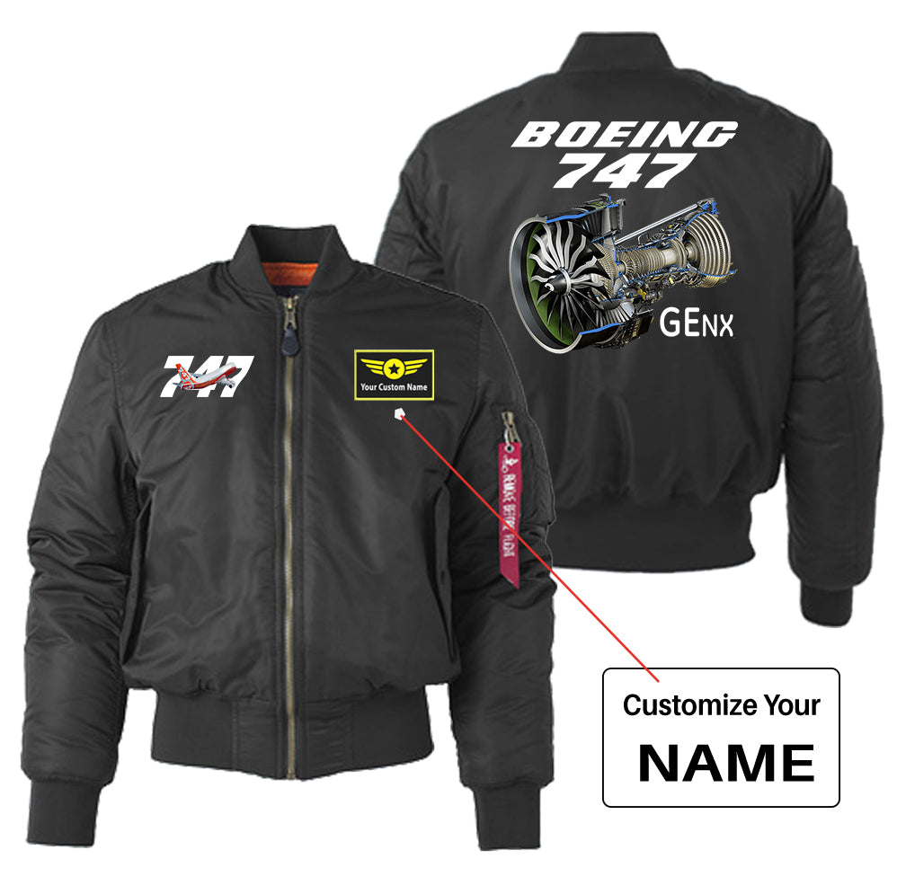 Boeing 747 & GENX Engine Designed "Women" Bomber Jackets