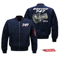 Thumbnail for Boeing 747 & GENX Engine Designed Pilot Jackets (Customizable)