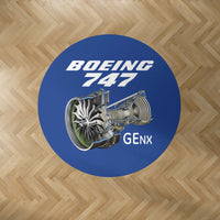 Thumbnail for Boeing 747 & GENX Engine Designed Carpet & Floor Mats (Round)