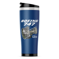 Thumbnail for Boeing 747 & GENX Engine Designed Stainless Steel Travel Mugs