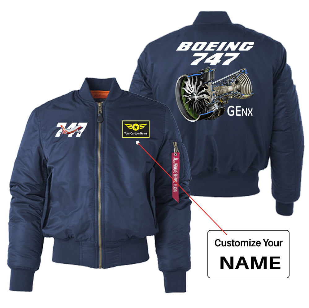 Boeing 747 & GENX Engine Designed "Women" Bomber Jackets