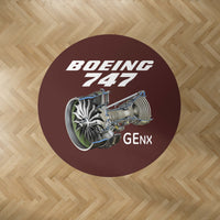 Thumbnail for Boeing 747 & GENX Engine Designed Carpet & Floor Mats (Round)