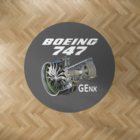 Thumbnail for Boeing 747 & GENX Engine Designed Carpet & Floor Mats (Round)