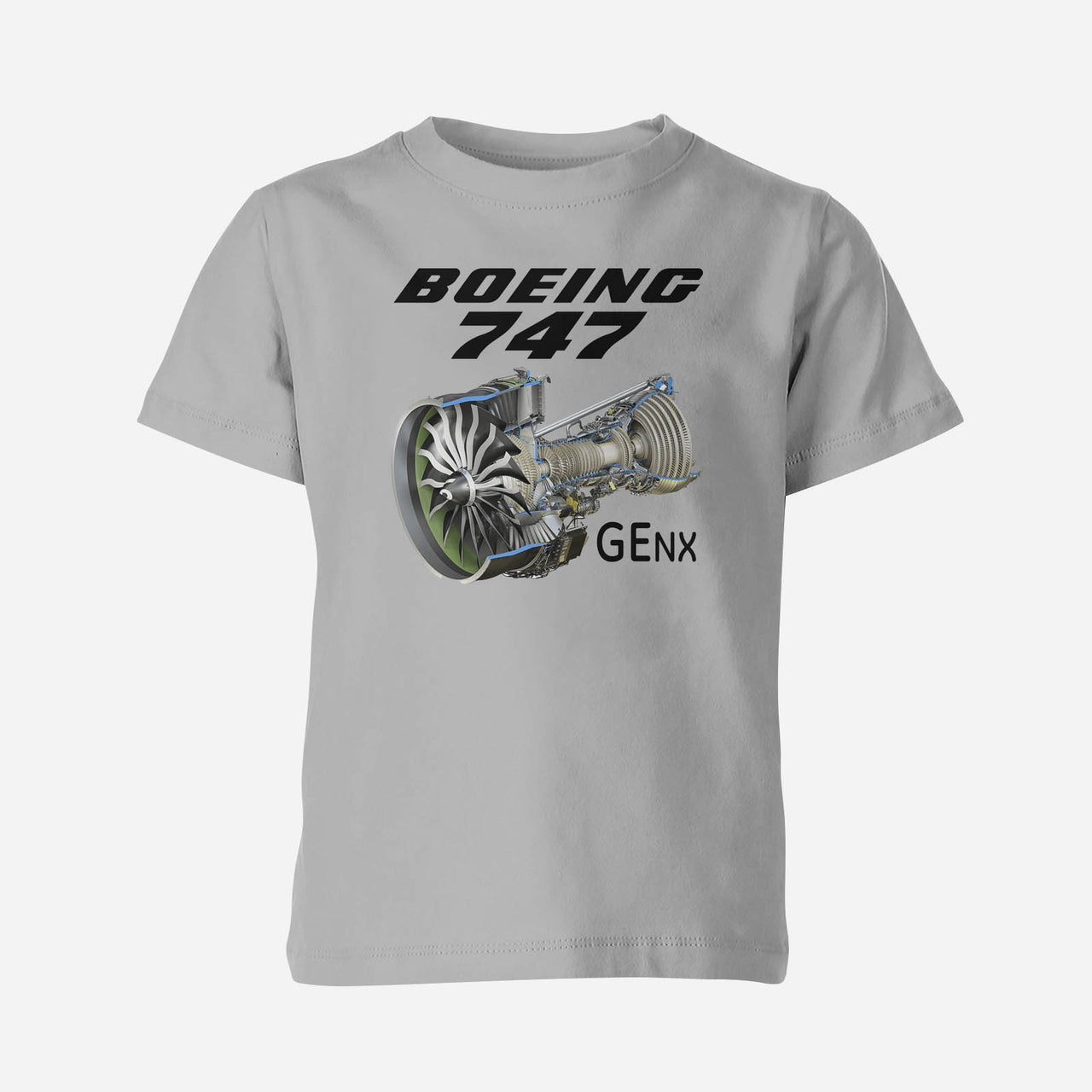 Boeing 747 & GENX Engine Designed Children T-Shirts