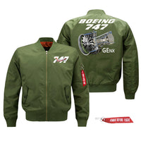 Thumbnail for Boeing 747 & GENX Engine Designed Pilot Jackets (Customizable)