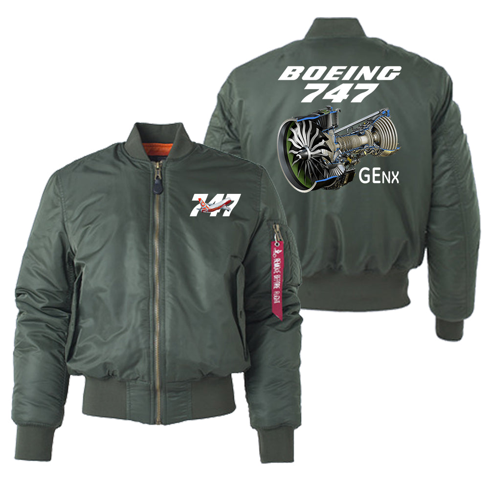 Boeing 747 & GENX Engine Designed "Women" Bomber Jackets