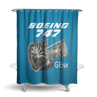 Thumbnail for Boeing 747 & GENX Engine Designed Shower Curtains
