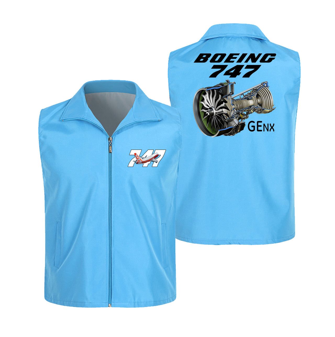 Boeing 747 & GENX Engine Designed Thin Style Vests