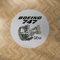 Thumbnail for Boeing 747 & GENX Engine Designed Carpet & Floor Mats (Round)