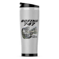 Thumbnail for Boeing 747 & GENX Engine Designed Stainless Steel Travel Mugs