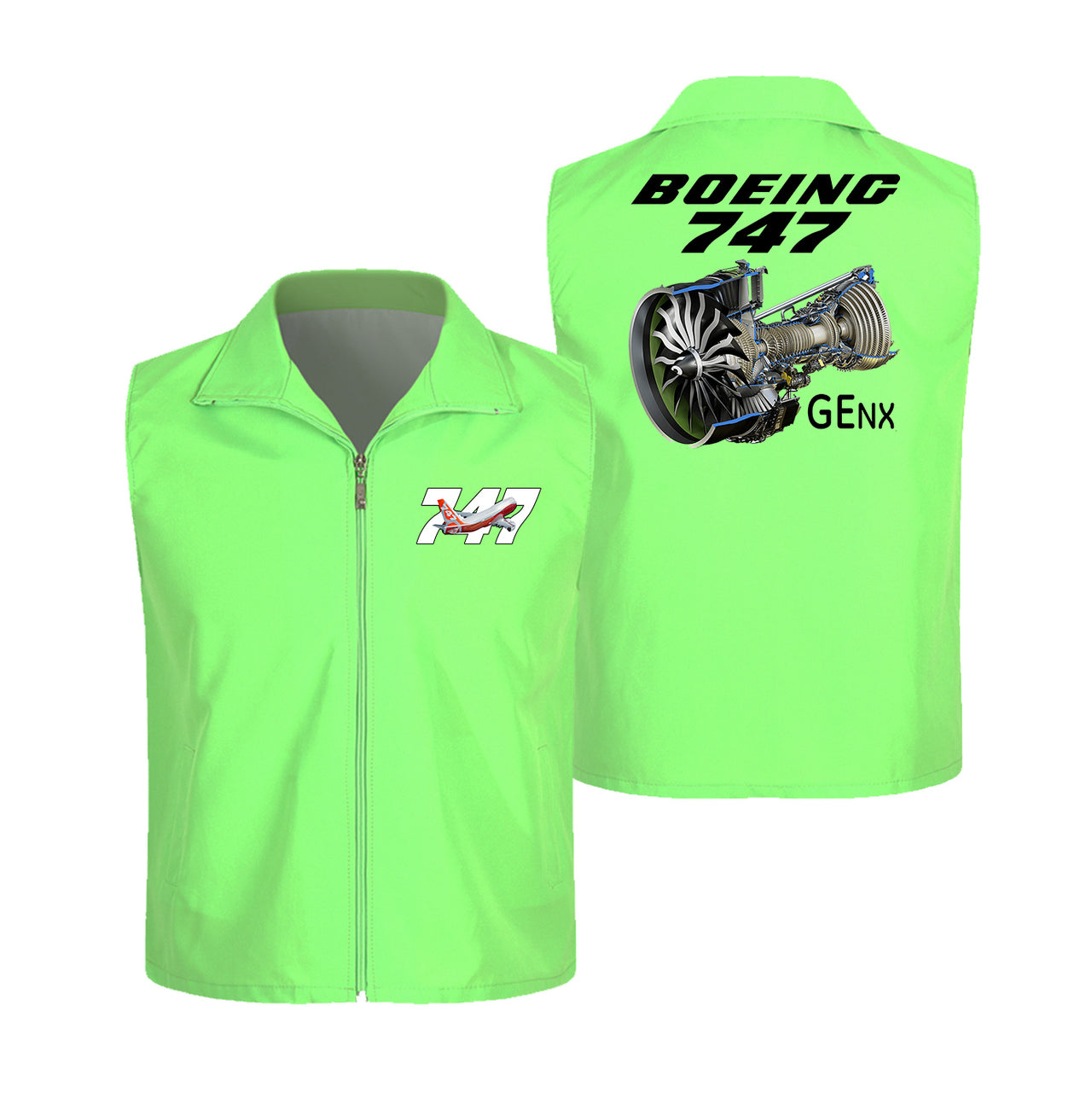 Boeing 747 & GENX Engine Designed Thin Style Vests