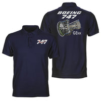 Thumbnail for Boeing 747 & GENX Engine Designed Double Side Polo T-Shirts