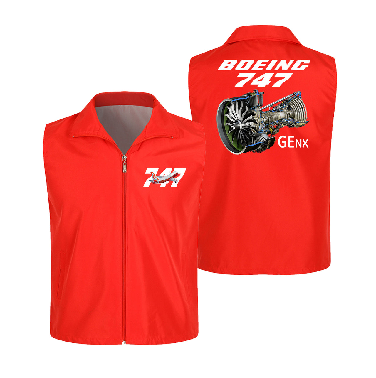 Boeing 747 & GENX Engine Designed Thin Style Vests