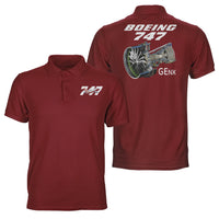 Thumbnail for Boeing 747 & GENX Engine Designed Double Side Polo T-Shirts