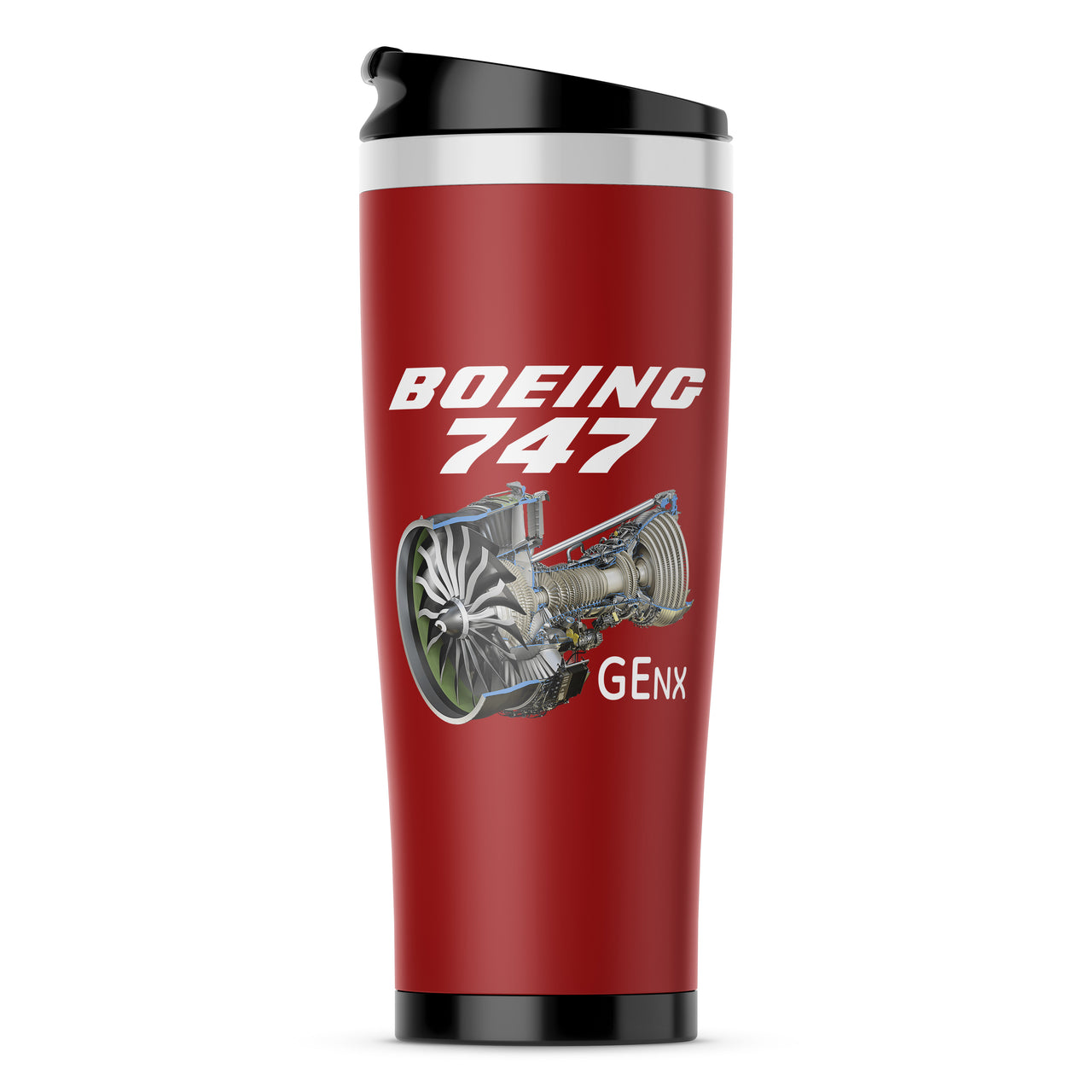 Boeing 747 & GENX Engine Designed Travel Mugs