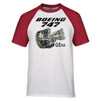 Thumbnail for Boeing 747 & GENX Engine Designed Raglan T-Shirts