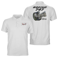 Thumbnail for Boeing 747 & GENX Engine Designed Double Side Polo T-Shirts