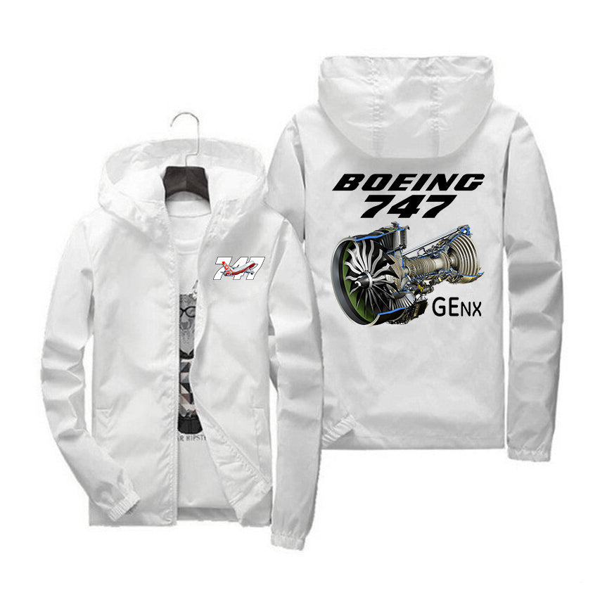 Boeing 747 & GENX Engine Designed Windbreaker Jackets