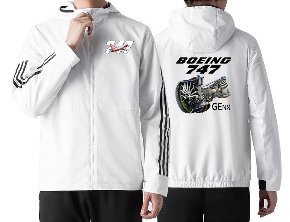 Boeing 747 & GENX Engine Designed Sport Style Jackets