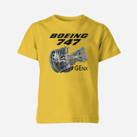 Thumbnail for Boeing 747 & GENX Engine Designed Children T-Shirts