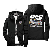 Thumbnail for Boeing 747 & PW4000-94 Engine Designed Windbreaker Jackets