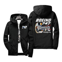 Thumbnail for Boeing 747 & PW4000-94 Engine Designed Windbreaker Jackets