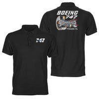 Thumbnail for Boeing 747 & PW4000-94 Engine Designed Double Side Polo T-Shirts