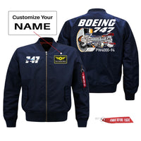Thumbnail for Boeing 747 & PW4000-94 Engine Designed Pilot Jackets (Customizable)