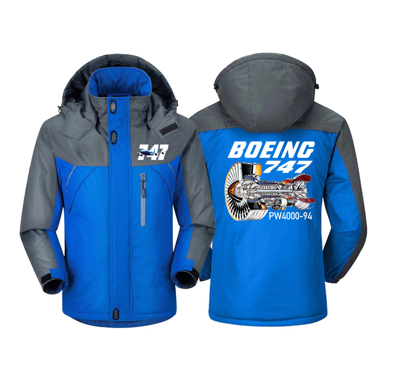 Boeing 747 & PW4000-94 Engine Designed Thick Winter Jackets