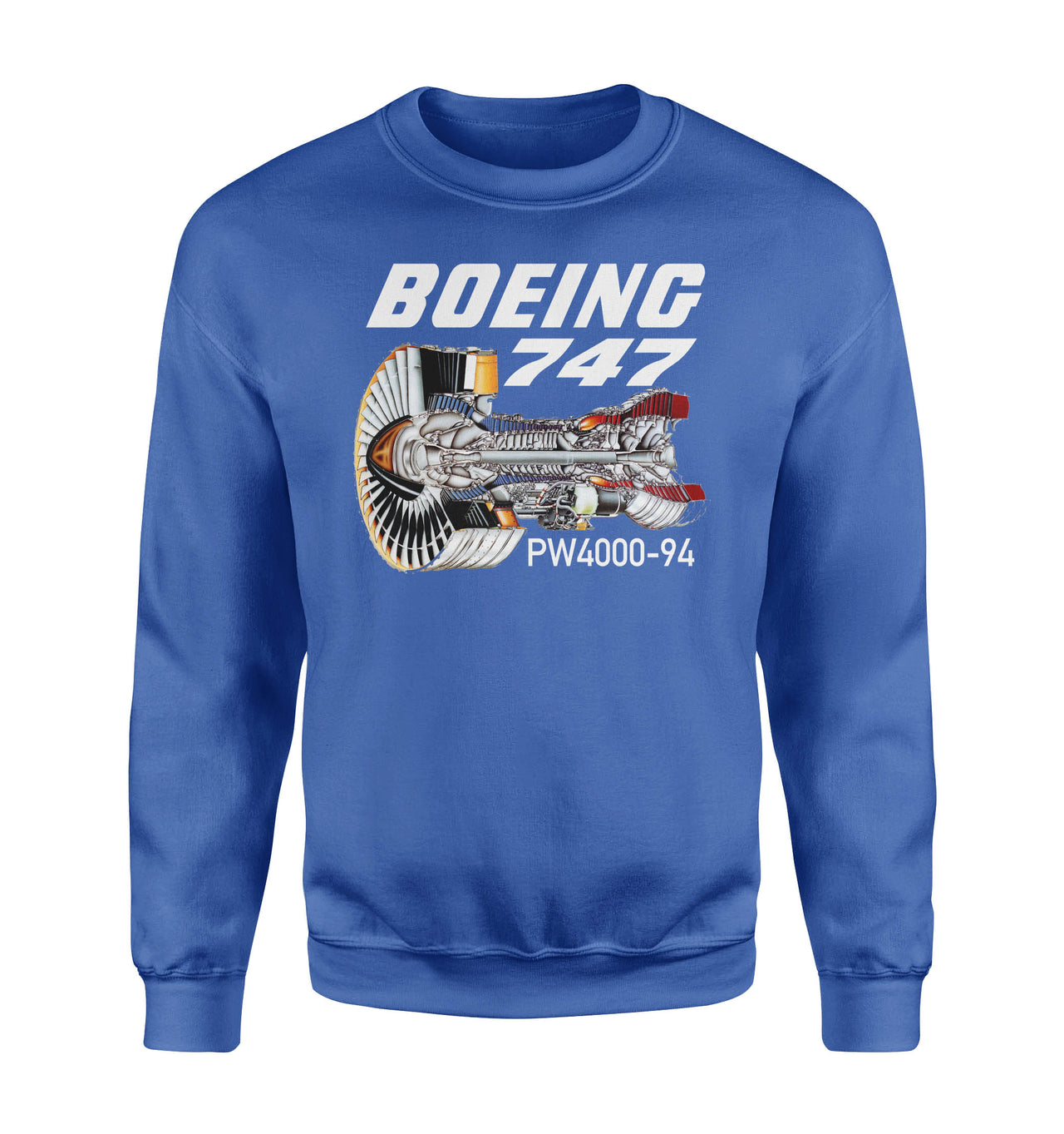 Boeing 747 & PW4000-94 Engine Designed Sweatshirts