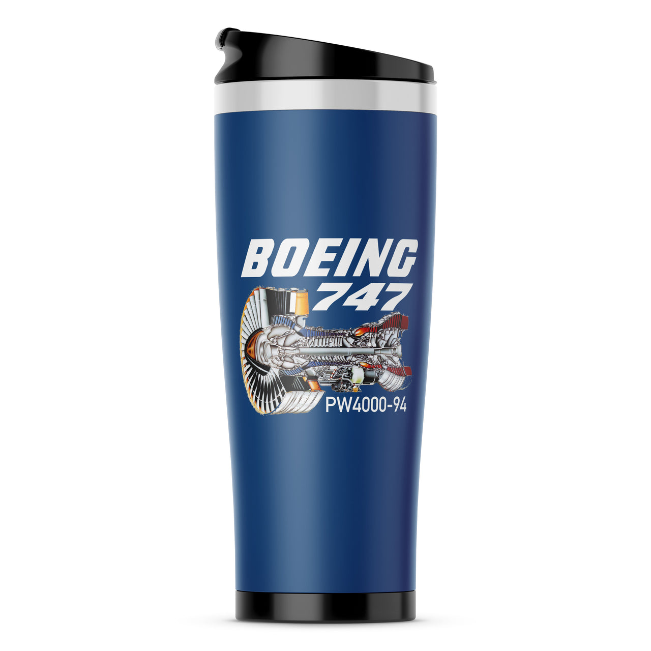 Boeing 747 & PW4000-94 Engine Designed Stainless Steel Travel Mugs