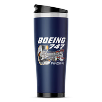 Thumbnail for Boeing 747 & PW4000-94 Engine Designed Stainless Steel Travel Mugs
