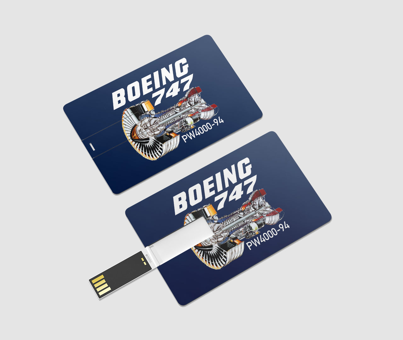 Boeing 747 & PW4000-94 Engine Designed USB Cards