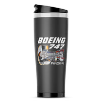 Thumbnail for Boeing 747 & PW4000-94 Engine Designed Stainless Steel Travel Mugs
