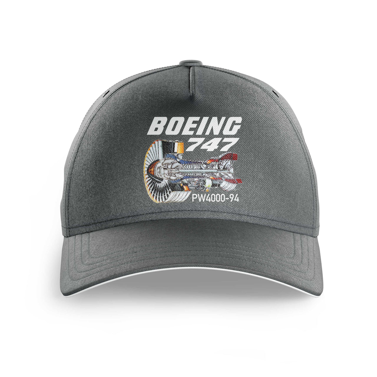 Boeing 747 & PW4000-94 Engine Printed Hats