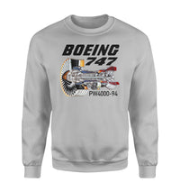 Thumbnail for Boeing 747 & PW4000-94 Engine Designed Sweatshirts