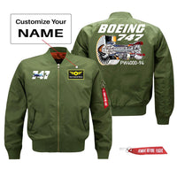 Thumbnail for Boeing 747 & PW4000-94 Engine Designed Pilot Jackets (Customizable)
