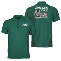 Thumbnail for Boeing 747 & PW4000-94 Engine Designed Double Side Polo T-Shirts