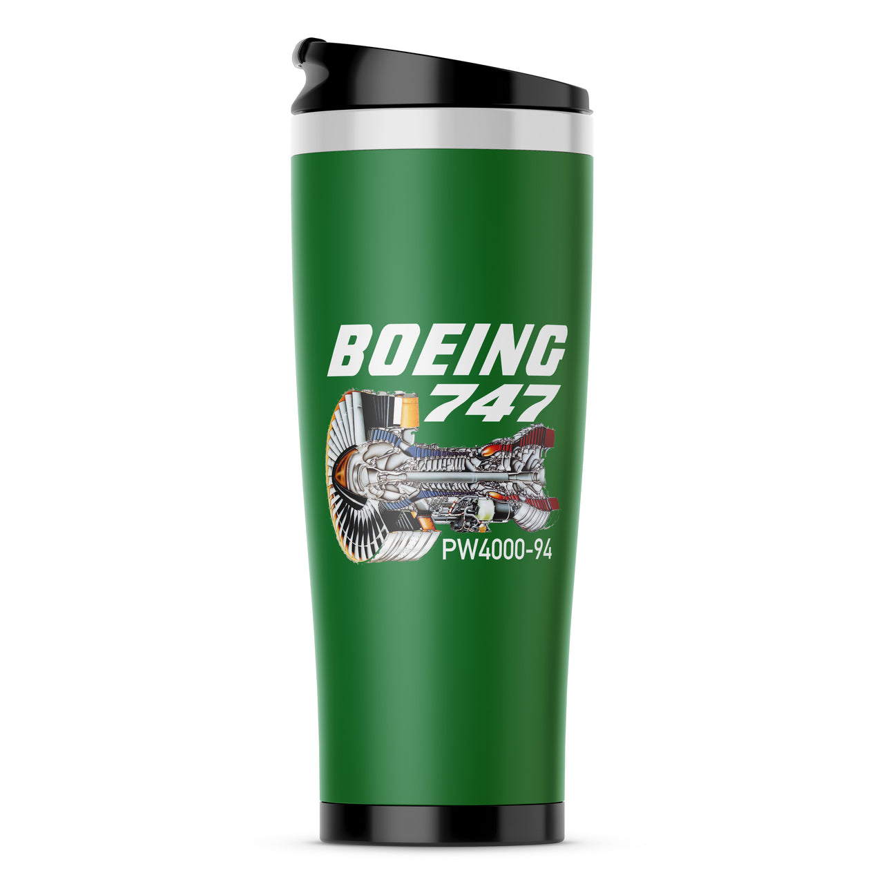 Boeing 747 & PW4000-94 Engine Designed Stainless Steel Travel Mugs