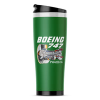 Thumbnail for Boeing 747 & PW4000-94 Engine Designed Stainless Steel Travel Mugs