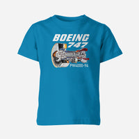 Thumbnail for Boeing 747 & PW4000-94 Engine Designed Children T-Shirts
