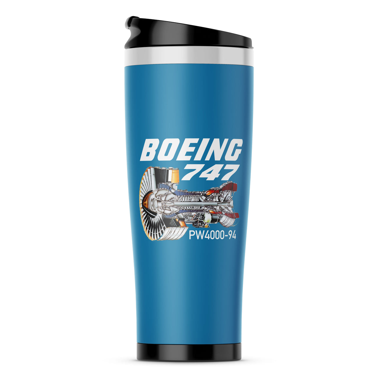 Boeing 747 & PW4000-94 Engine Designed Stainless Steel Travel Mugs