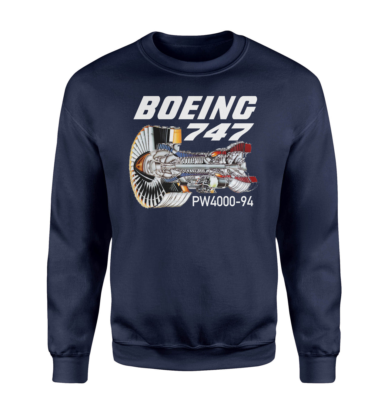 Boeing 747 & PW4000-94 Engine Designed Sweatshirts